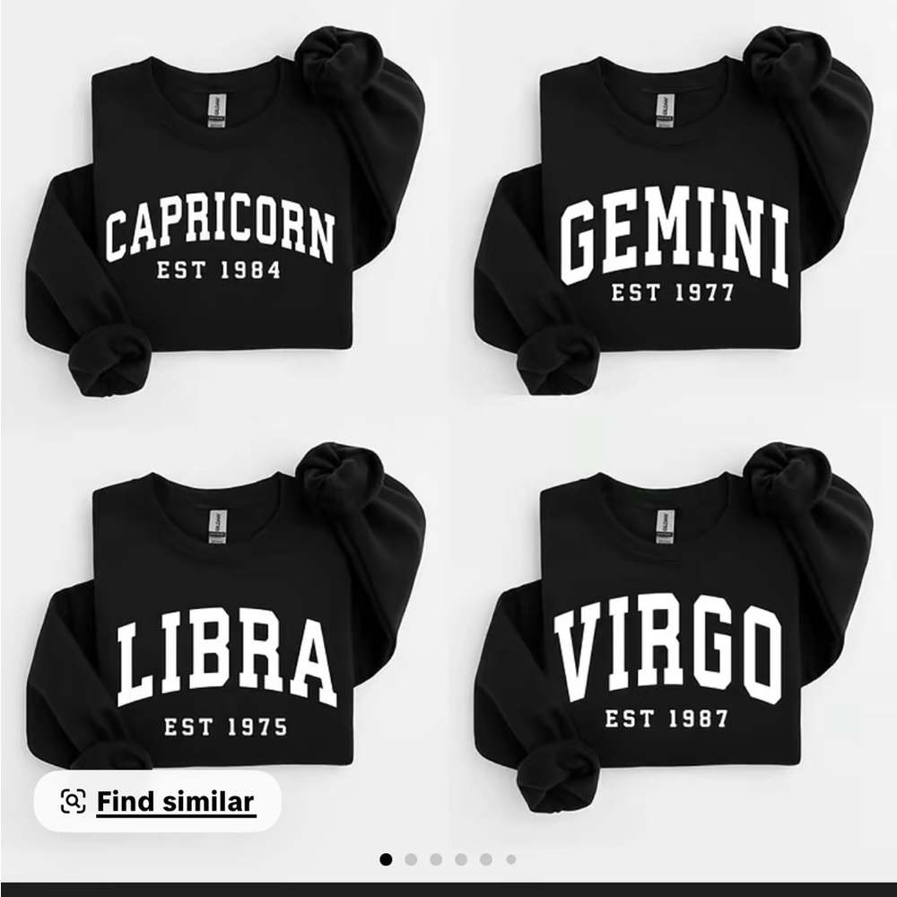 Black SAGITTARIUS Zodiac Sweatshirt